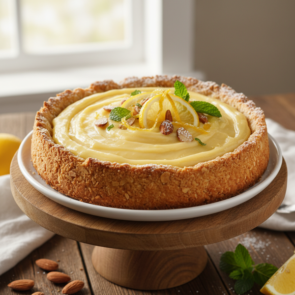 Zesty Lemon Almond Tart recipe