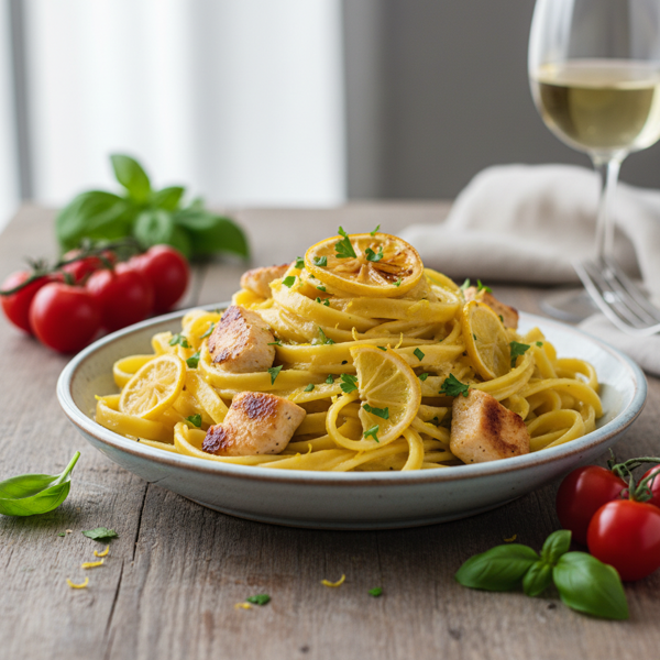 Zesty Lemon Chicken Pasta Delight recipe