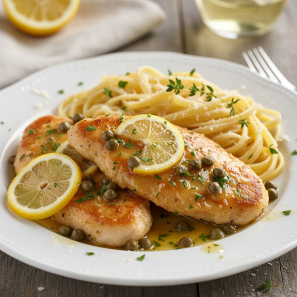 Zesty Lemon Chicken Piccata with Capers recipe