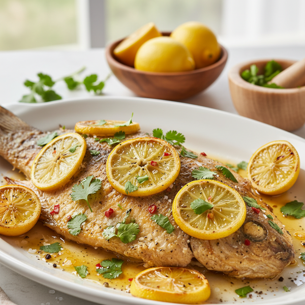Zesty Lemon Cilantro Tilapia Bake recipe