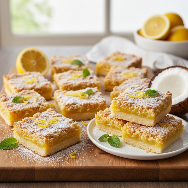 Zesty Lemon Coconut Delight Bars recipe