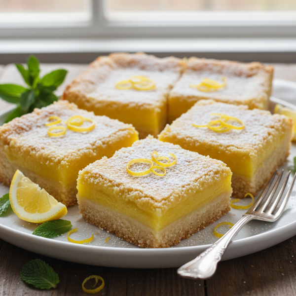 Zesty Lemon Cookie Bars recipe