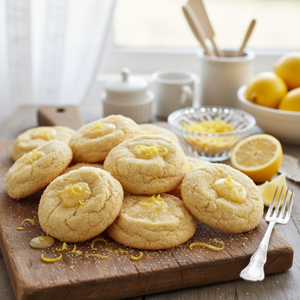 Zesty Lemon Cream Cheese Sugar Cookies recipe