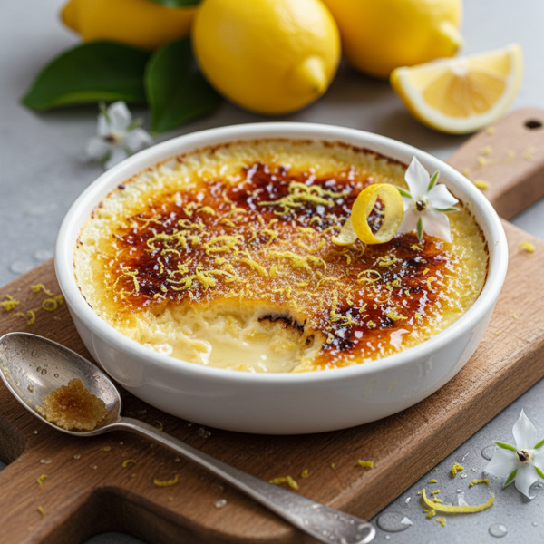 Zesty Lemon Crème Brûlée recipe