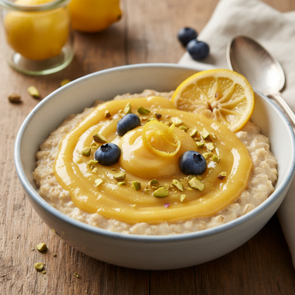 Zesty Lemon Curd Breakfast Oatmeal recipe