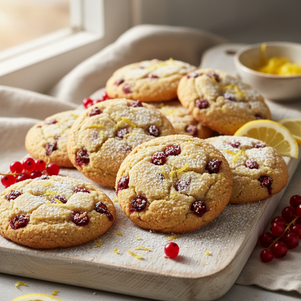 Zesty Lemon Currant Delight Cookies recipe