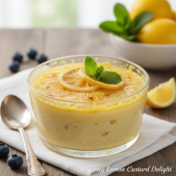 Zesty Lemon Custard Delight recipe