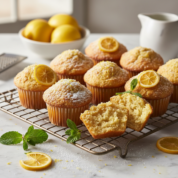 Zesty Lemon Delight Muffins recipe
