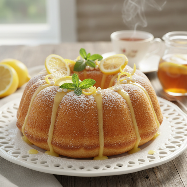 Zesty Lemon Delight Tea Cake recipe