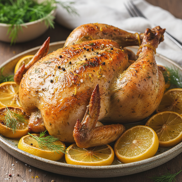 Zesty Lemon Dill Broiled Chicken recipe