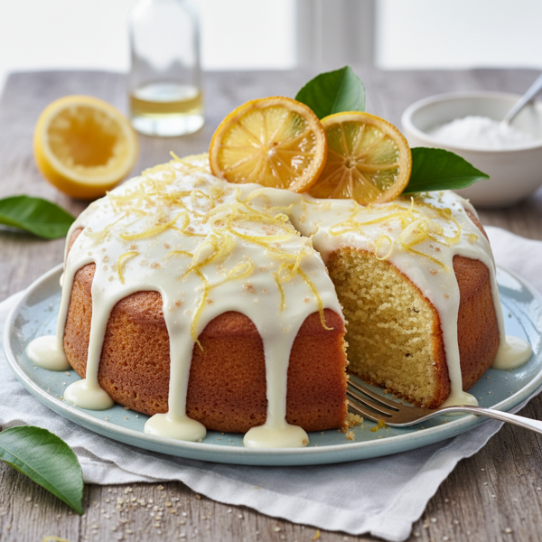 Zesty Lemon Drizzle Cake recipe