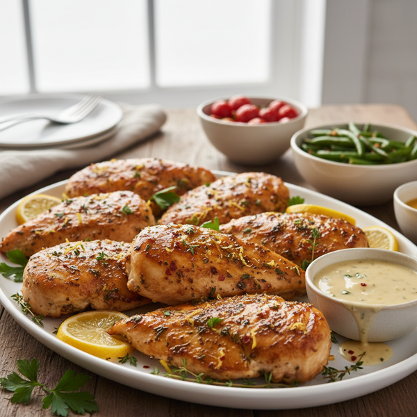 Zesty Lemon Garlic Chicken Breasts recipe