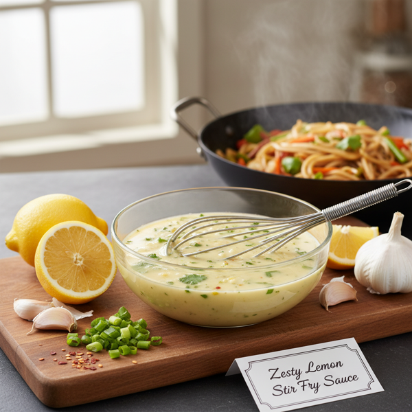 Zesty Lemon Garlic Stir Fry Sauce recipe
