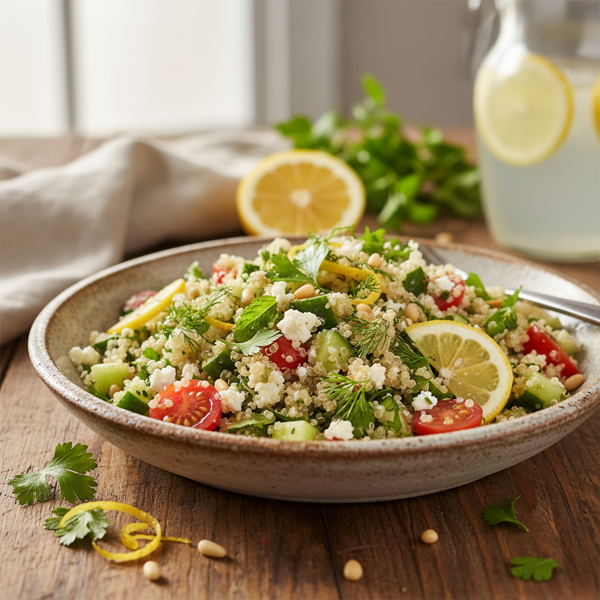 Zesty Lemon Herb Quinoa Salad recipe