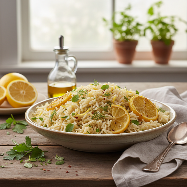 Zesty Lemon Herb Rice recipe