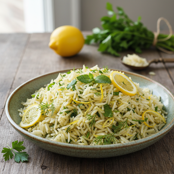 Zesty Lemon Herb Rice Pilaf recipe