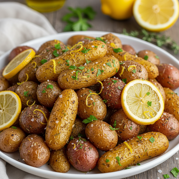 Zesty Lemon Herb Roasted Potatoes recipe