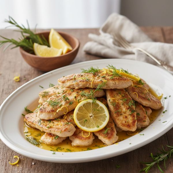 Zesty Lemon Herb Turkey Cutlets recipe