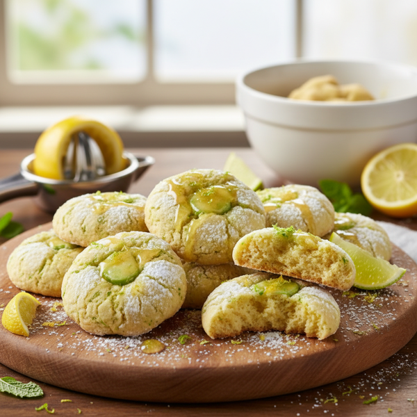 Zesty Lemon Lime Delight Cookies recipe
