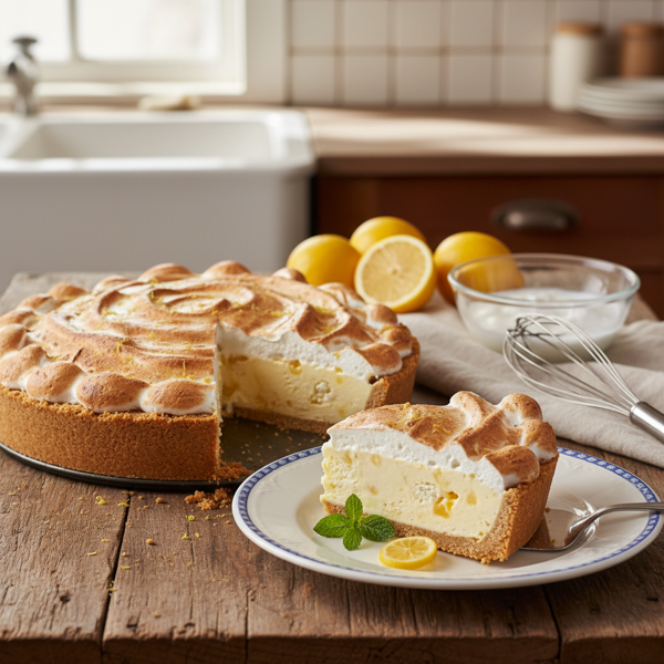 Zesty Lemon Meringue Dream Ice Cream Pie recipe