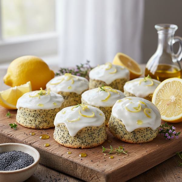 Zesty Lemon Poppyseed Olive Oil Delights recipe