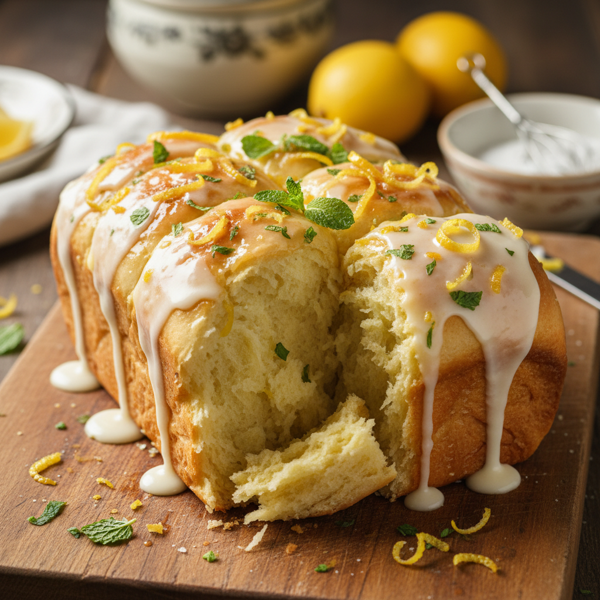 Zesty Lemon Pull-Apart Rolls recipe