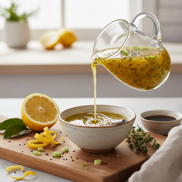 Zesty Lemon Soy Vinaigrette recipe