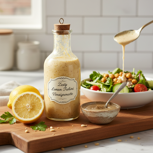 Zesty Lemon Tahini Vinaigrette recipe