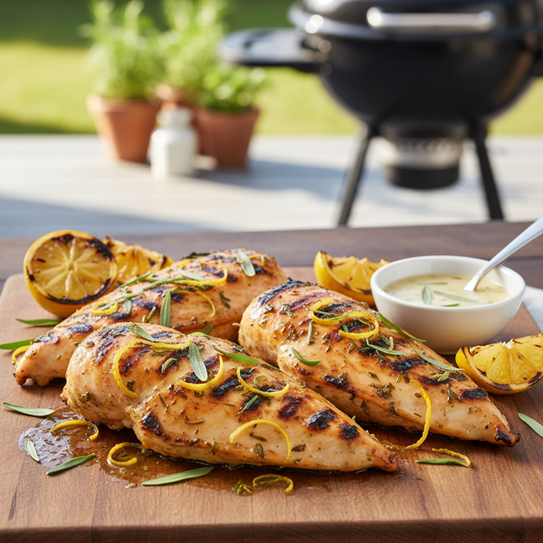 Zesty Lemon Tarragon Grilled Chicken recipe