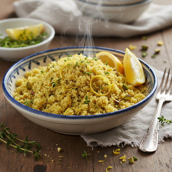 Zesty Lemon Thyme Couscous Delight recipe