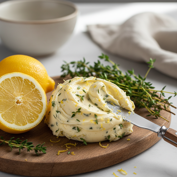 Zesty Lemon Thyme Infused Butter recipe