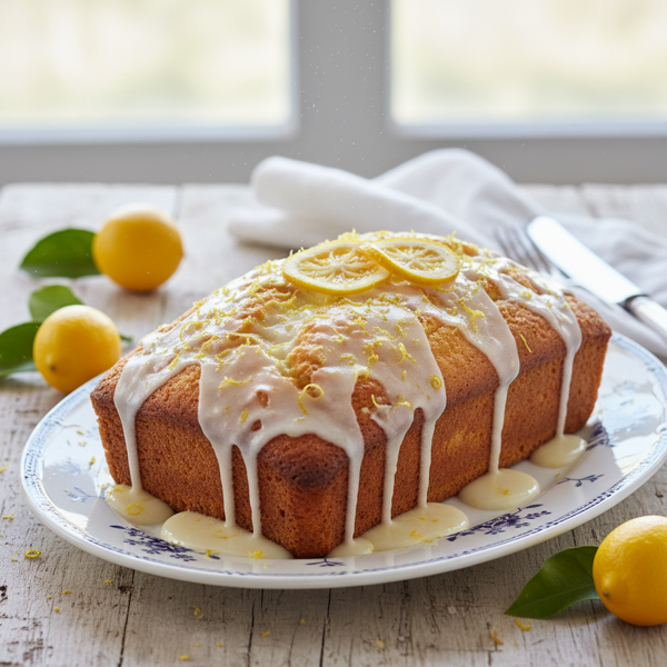 Zesty Lemon Yogurt Loaf Cake recipe