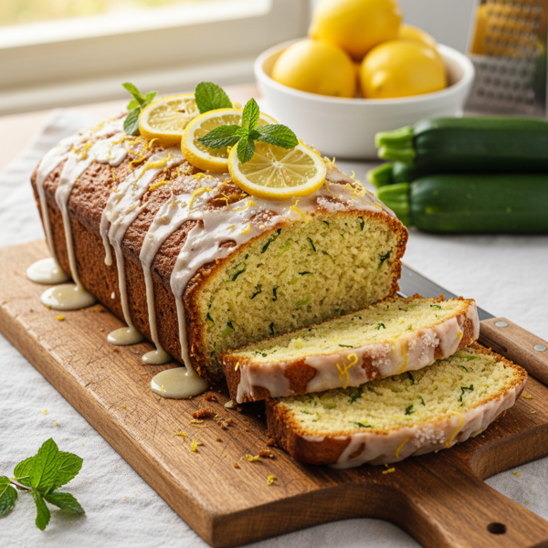 Zesty Lemon Zucchini Delight Bread recipe