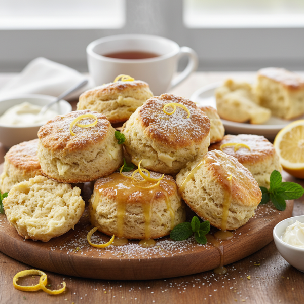 Zesty Lemon & Cream Cheese Morning Scones recipe