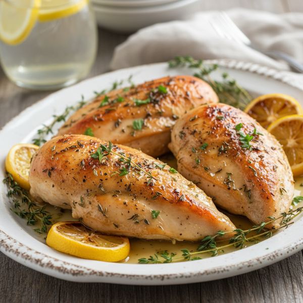 Zesty Lemon & Thyme Roasted Chicken Breasts recipe