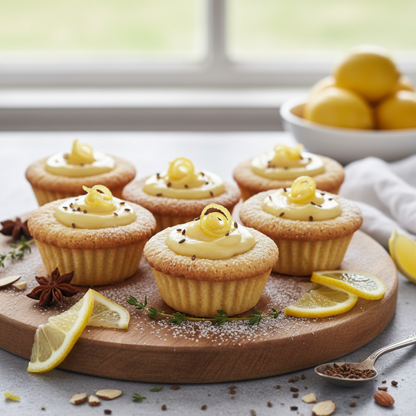 Zesty Lemon and Anise Almond Cookie Cups recipe
