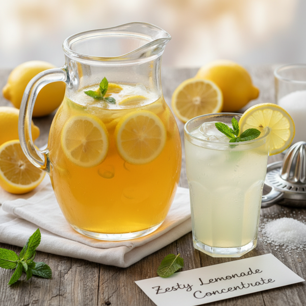 Zesty Lemonade Concentrate recipe