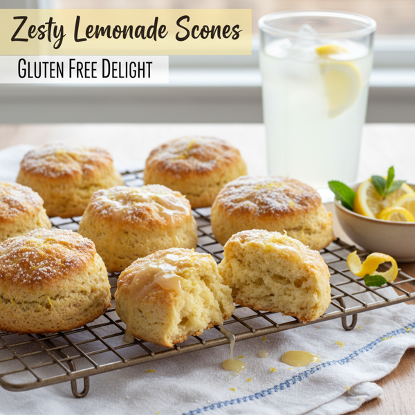 Zesty Lemonade Scones - Gluten Free Delight recipe
