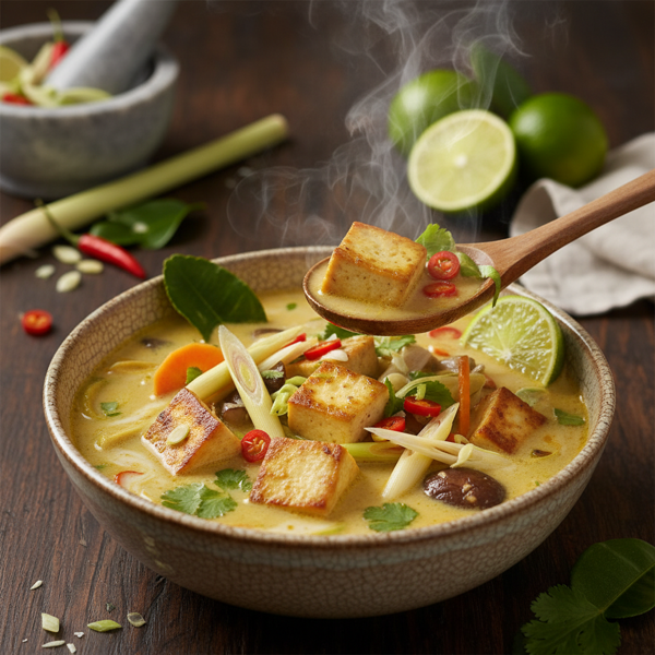 Zesty Lemongrass Tofu Soup recipe