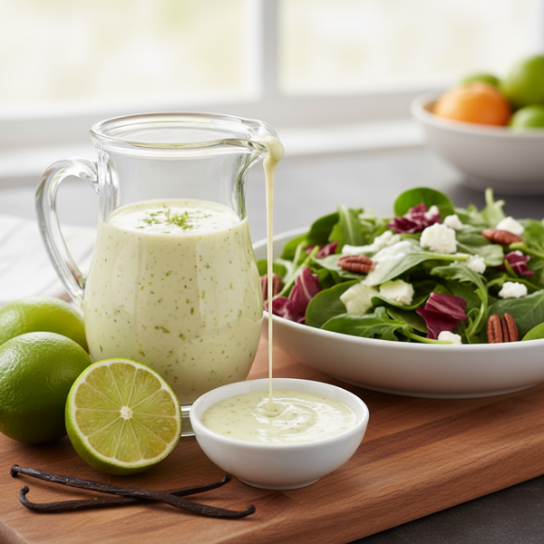 Zesty Lime-Vanilla Salad Dressing recipe