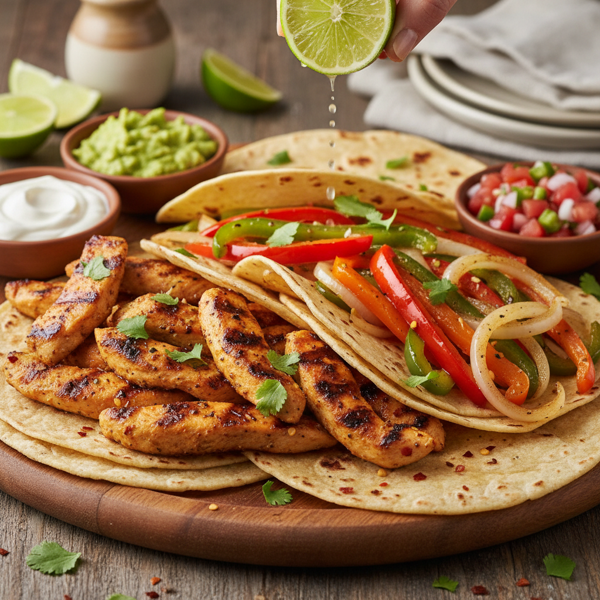 Zesty Lime Chicken Fajitas recipe