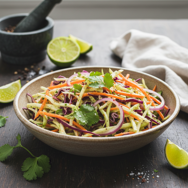 Zesty Lime Cilantro Slaw recipe