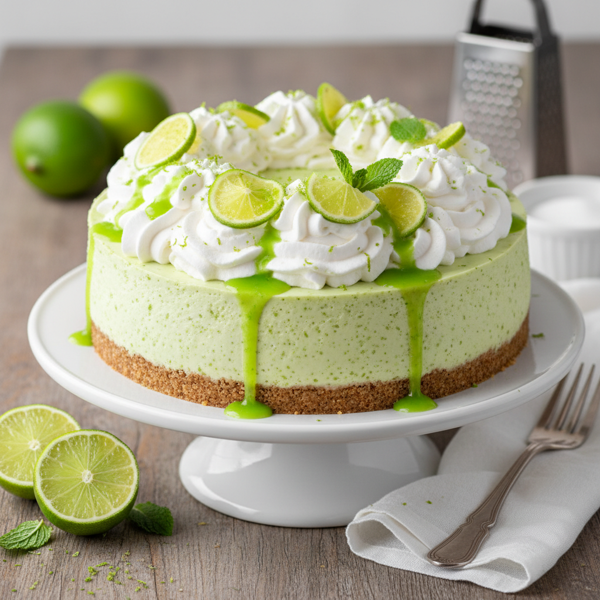 Zesty Lime Delight Cheesecake recipe