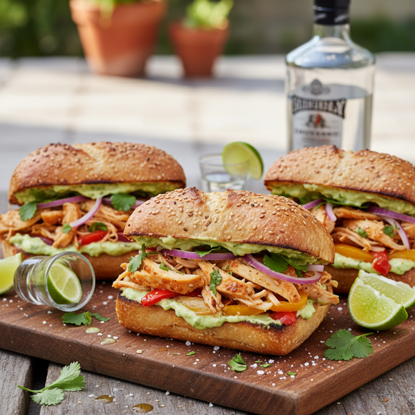 Zesty Lime & Tequila Chicken Delight Sandwiches recipe