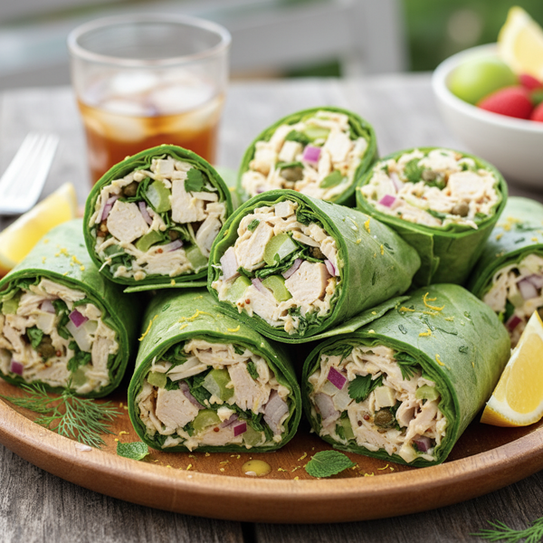 Zesty Low-Calorie Chicken Salad Wraps recipe