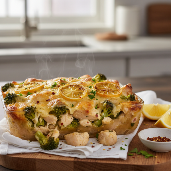 Zesty Low-Carb Chicken and Broccoli Bake recipe