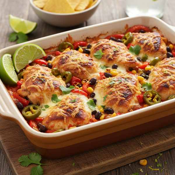 Zesty Low-Carb Mexican Chicken Bake recipe