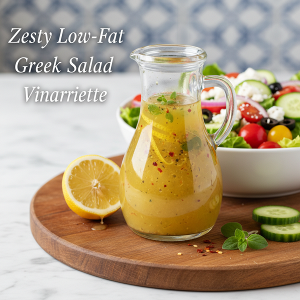 Zesty Low-Fat Greek Salad Vinaigrette recipe