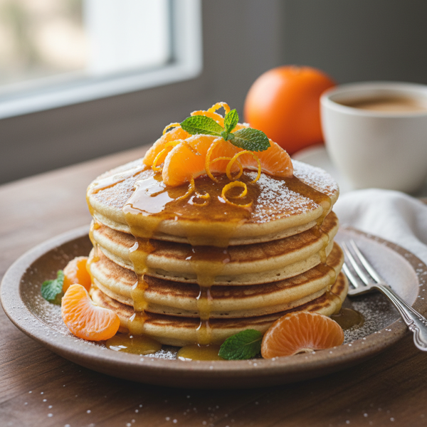 Zesty Mandarin Orange Pancakes for One recipe