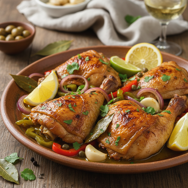Zesty Marinated Chicken (Pollo En Escabeche) recipe